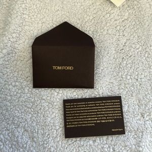 Tom Ford purchase thank you card/envelope